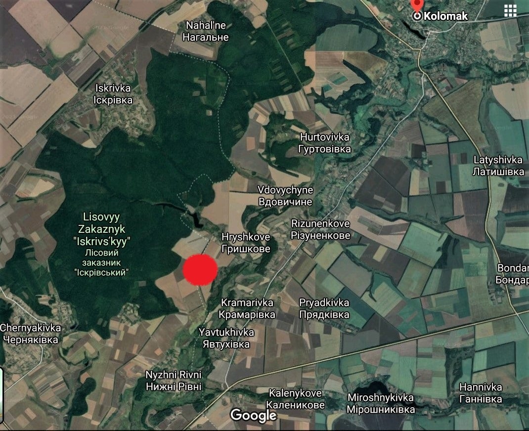 3 Map2. Приблизне місце проведення Коломацької ради